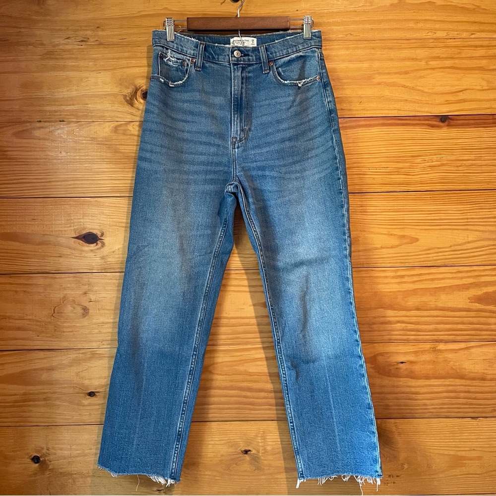 Abercrombie & Fitch Blue Straight Leg Jeans